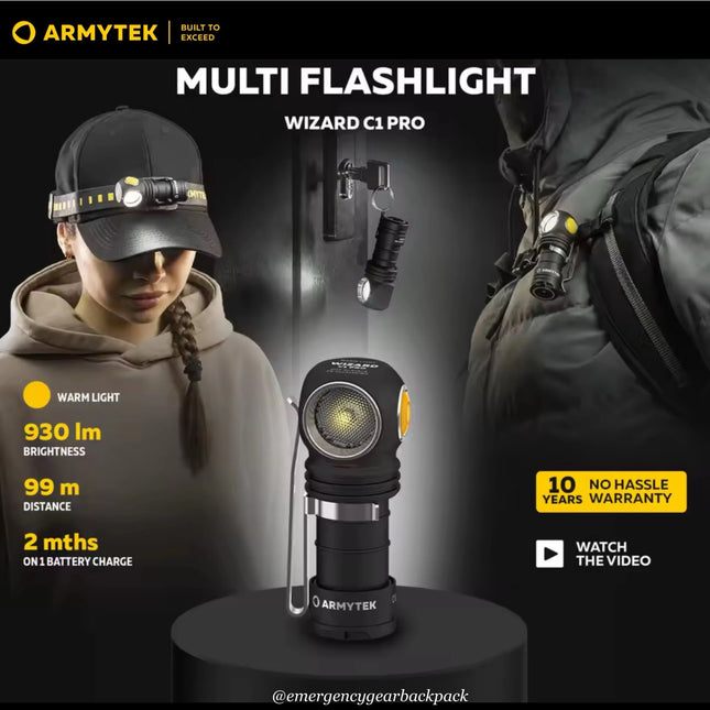Armytek Wizard C1 Pro Magnet USB (Warm Light)
