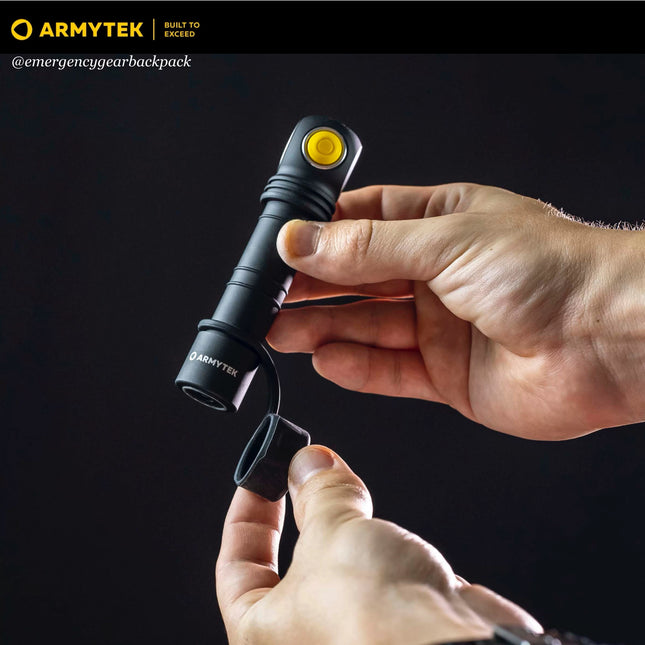 Installing Armytek ATC-01 Tailcap Cover on Wizard Flashlight