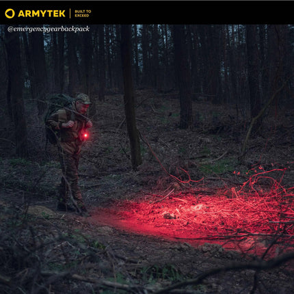 Armytek Wizard C2 WR  Warm + Red Light — Multi-Flashlight 3-in-1