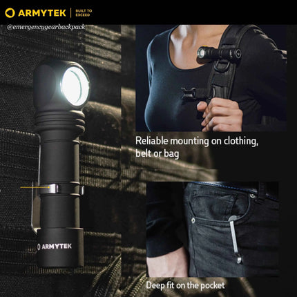 Armytek Wizard C2 WR  Warm + Red Light — Multi-Flashlight 3-in-1