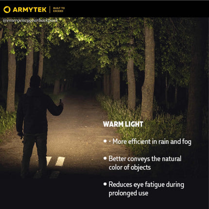 Armytek Wizard C2 WR  Warm + Red Light — Multi-Flashlight 3-in-1