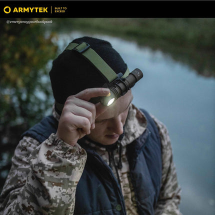 Armytek Wizard C2 Pro Olive White Light  — Multi-Flashlight 3-in-1
