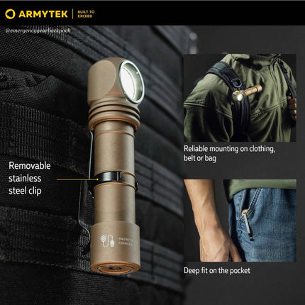 Armytek Wizard C2 Pro Sand White Light  — Multi-Flashlight 3-in-1