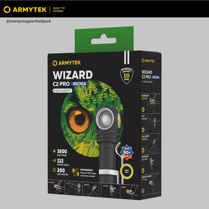 Armytek Wizard C2 Pro Nichia Warm Light — Multi-Flashlight 3-in-1
