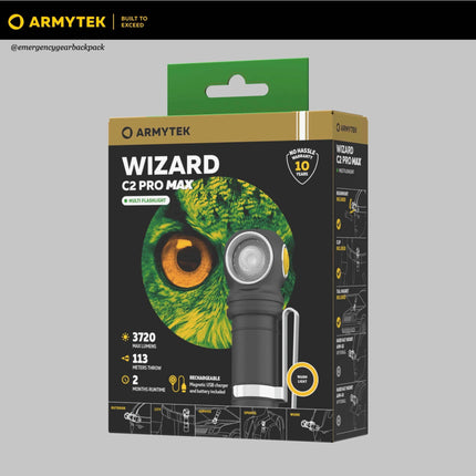 Armytek Wizard C2 Pro Max Warm Light — Multi-Flashlight 3-in-1