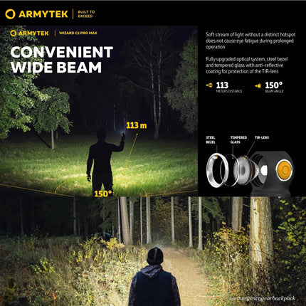 Armytek Wizard C2 Pro Max Warm Light — Multi-Flashlight 3-in-1