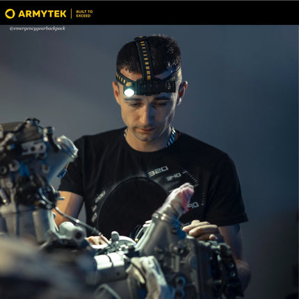 Armytek Wizard C2 Pro Max LR Warm flashlight used for workshop and tool maintenance lighting