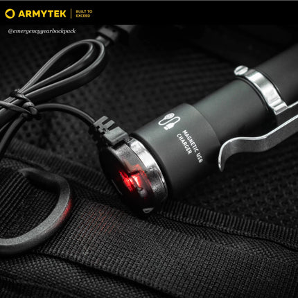 Armytek AMC-02 magnetic charging cable with LED charging indicator