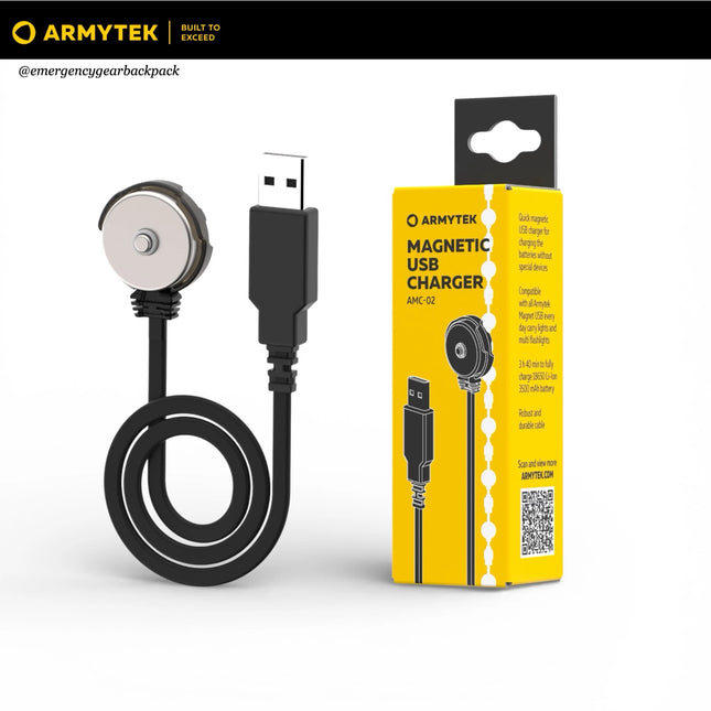 Armytek AMC-02 magnetic USB charger spare accessory for Armytek flashlights