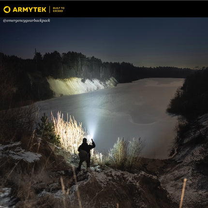 Armytek Viking Pro Max long range beam performance in open terrain