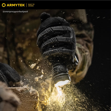 Armytek Viking Pro Max flashlight water resistance IP68 illustration