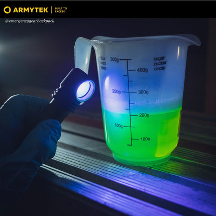 Armytek Wizard C2 WUV ultraviolet inspection flashlight detecting fluorescent material