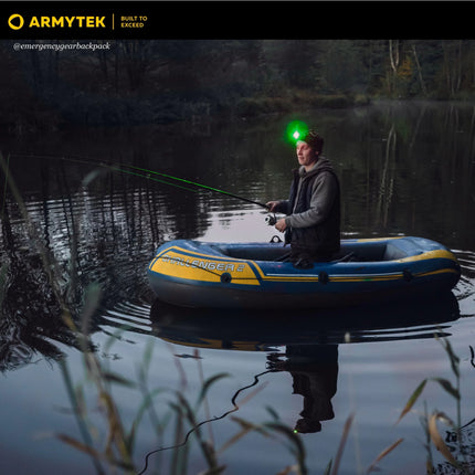 Armytek Wizard C2 WG ใช้งานบนเรือในสภาพแวดล้อมกลางคืน