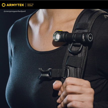 ไฟฉาย Armytek C2 WG ติดสายสะพายกระเป๋า ใช้งาน hands-free