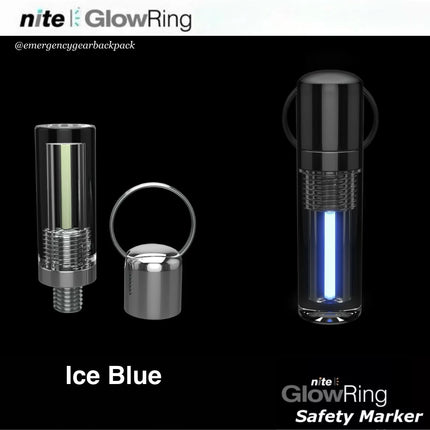 Nite GlowRing Monster Marker สี Ice Blue มาร์กเกอร์เรืองแสงสีฟ้า Ice Blue สำหรับกระเป๋าและอุปกรณ์แคมป์