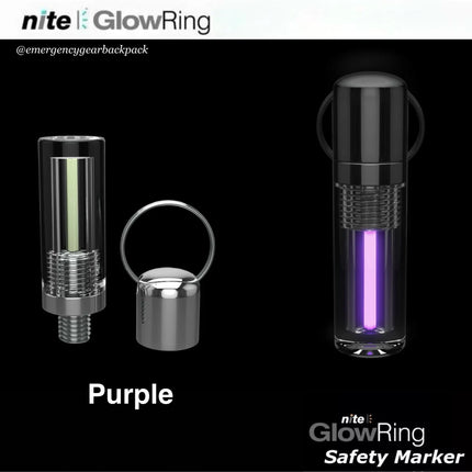 Nite GlowRing Monster Marker สี Purple มาร์กเกอร์เรืองแสงสีม่วง สำหรับงาน Outdoor และอุปกรณ์สำคัญ