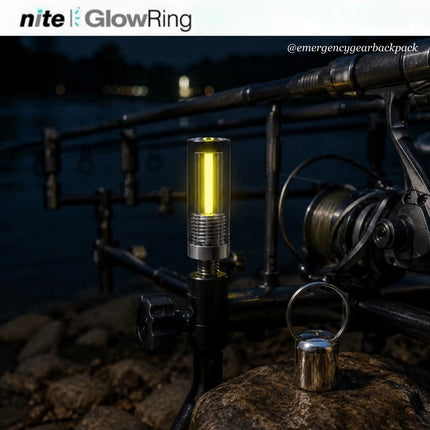 Nite GlowRing Monster Marker สีเหลือง สำหรับงานตกปลากลางคืน Bankstick และจุดยึดอุปกรณ์ Outdoor