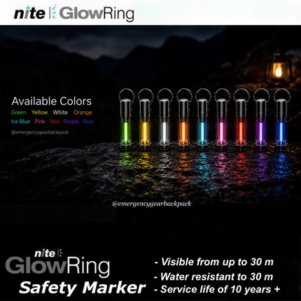 Nite GlowRing Monster Marker Safety Marker กันน้ำ อายุใช้งานมากกว่า 10 ปี และมองเห็นในที่มืด