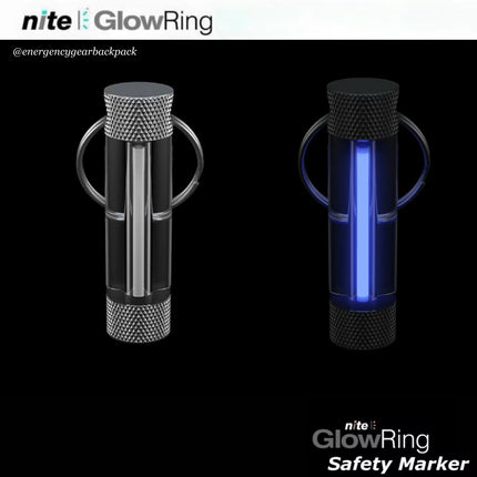 Firefly MegaGlow สีน้ำเงิน แสดงตัวเรือนโปร่งใสและการเรืองแสงในความมืด