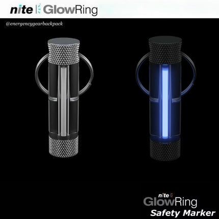 Firefly MegaGlow สีฟ้า แสดงตัวเรือนโปร่งใสและการเรืองแสงในความมืด