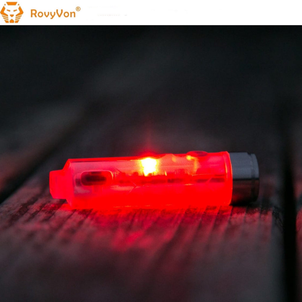 RovyVon Aurora A8x Nichia 219C UV/Red/White EDC Keychain Flashlight