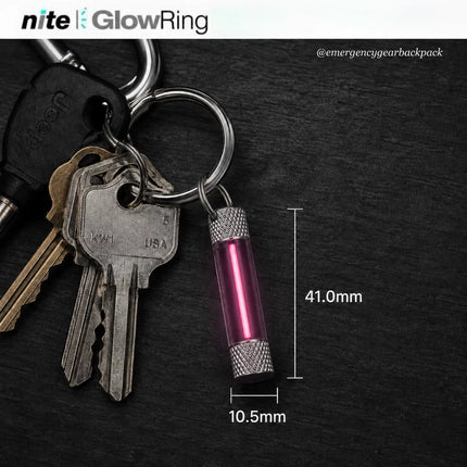 Firefly MegaGlow สีชมพูติดพวงกุญแจ พร้อมแสดงขนาด 41 x 10.5 มม.