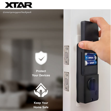 XTAR 1.5V AA LR 3000mAh USB-C Lithium Battery สำหรับ Digital Door Lock และอุปกรณ์สมาร์ทโฮม