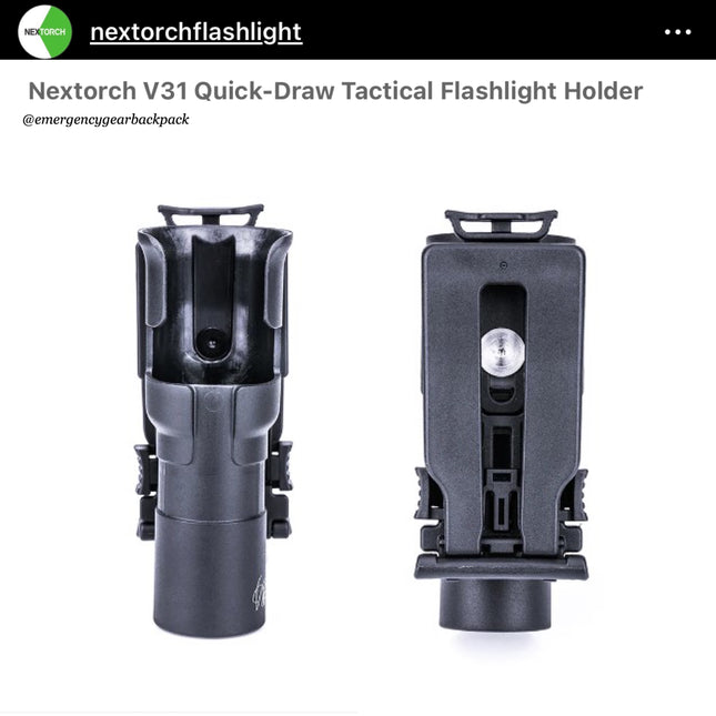 NEXTORCH V31 Quick-Draw Tactical Flashlight Holster