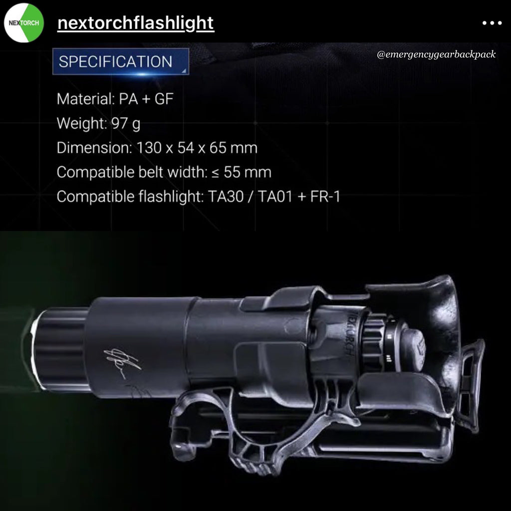 NEXTORCH V31 Quick-Draw Tactical Flashlight Holster