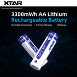 XTAR 1.5V Li-ion Battery AA 3300mWh (Pack 4)