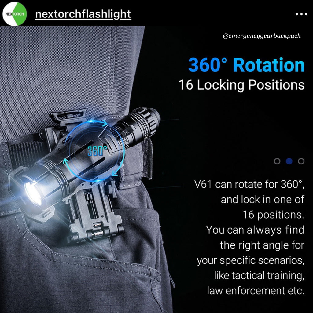 NEXTORCH V61 Quick-Draw Tactical Flashlight Holster