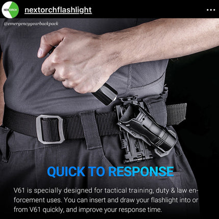 NEXTORCH V61 Quick-Draw Tactical Flashlight Holster