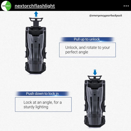 NEXTORCH V61 Quick-Draw Tactical Flashlight Holster