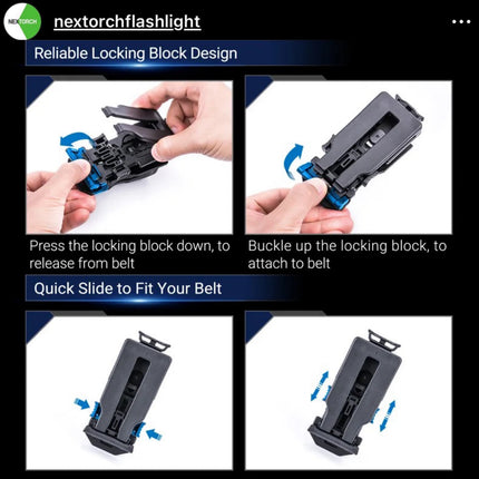 NEXTORCH V61 Quick-Draw Tactical Flashlight Holster