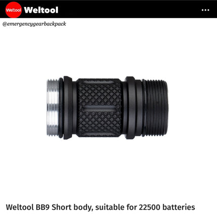 Weltool BB9 Short Body for W3Pro/ W3Plus/ W7/ T8Plus