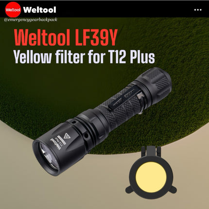 Weltool LF39Y Yellow Filter for T12/T12Plus/F8R