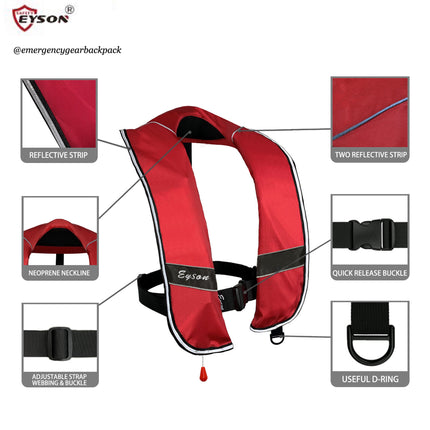EYSON YSH701 Inflatable Life Jacket CE/SOLAS Certified