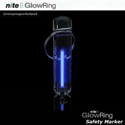 Clear Nite GlowRing สีน้ำเงิน Blue Safety Marker พวงกุญแจเรืองแสงสำหรับกุญแจ เป้ และอุปกรณ์กลางแจ้ง