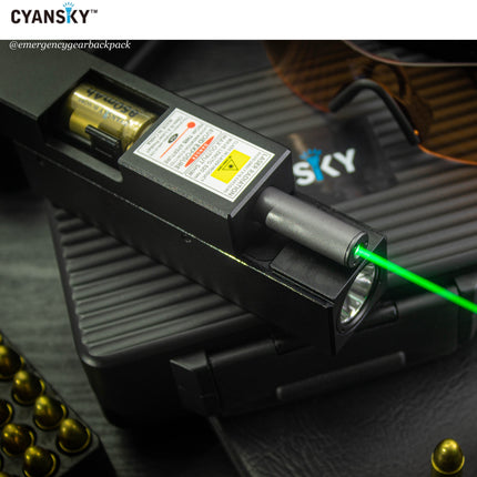 Cyansky Vanguard 1500 Lumens 410M Dual Light Source EDC Flashlight