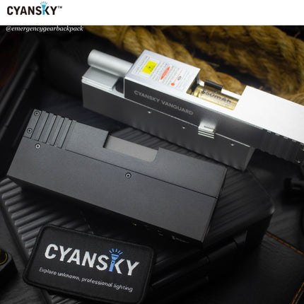 Cyansky Vanguard 1500 Lumens 410M Dual Light Source EDC Flashlight