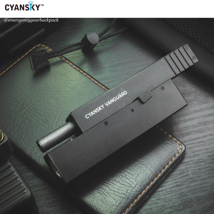 Cyansky Vanguard 1500 Lumens 410M Dual Light Source EDC Flashlight