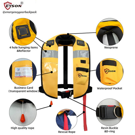 EYSON ES639720 Inflatable Life Jacket CE/SOLAS Certified