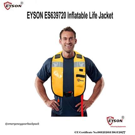 EYSON ES639720 Inflatable Life Jacket CE/SOLAS Certified