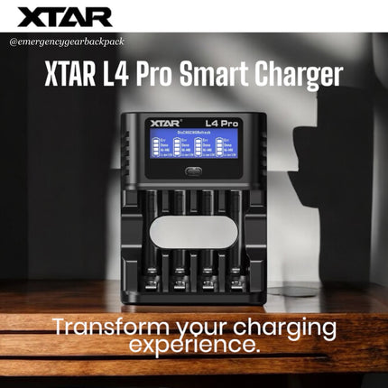 XTAR L4 Pro 1.5V & 1.2V Smart Battery Charger