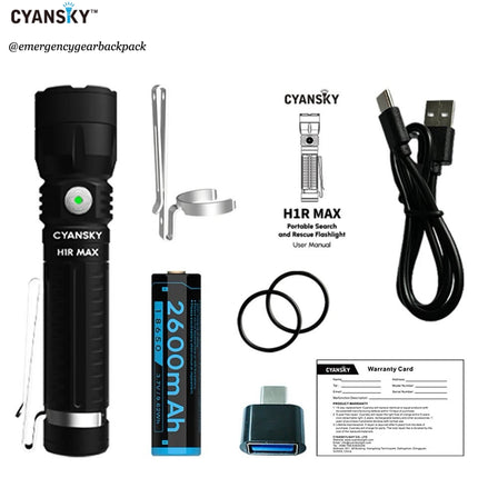 Cyansky H1R MAX Multifunctional Searchlight 1500 Lumens 460M