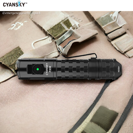 Cyansky P20R Portable Outdoor Flashlight 1900 Lumens 210M