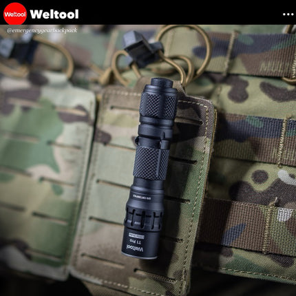 Weltool T1 Pro TAC Tactical Flashlight 540 Lumens 290M
