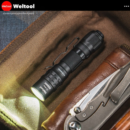 Weltool T1 Pro TAC Tactical Flashlight 540 Lumens 290M
