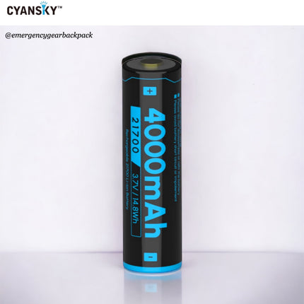 Cyansky BL2140P 21700 4000mAh 3.7V 35A High Drain Li-ion Rechargeable Battery