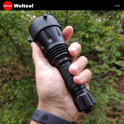 Weltool T11  Focused Long Throw Searchlight  743 Lumens 680M